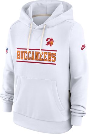 Nike Tampa Bay Buccaneers Sideline Standard Issue Alt Nike Womens Dri-FIT NFL Pullover Hoodie in White | 03C310AQ8B-PT1