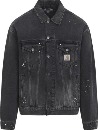 Carhartt Work in Progress Helston Jacket - Heren - Spijkerjassen - Zwart - M - Katoen - Jassen