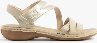 Rieker Womens Rieker 65965-60 Womens Sandals Beige Combination - Cream - Size: 7.5