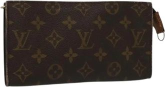 Louis Vuitton Pre-owned Canvas pouches - Dames - Vintage Clutch - Bruin - ONE Size - Vintage