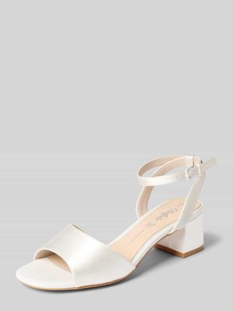 Buffalo Sandalette mit Blockabsatz Modell BEATE in Weiss, Gr&ouml;&szlig;e 36