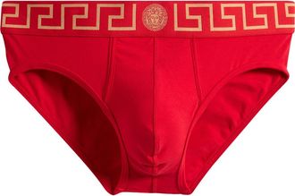 Versace Grecca Band Briefs in Red Gold at Nordstrom, Size 7
