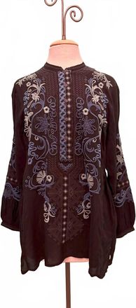 Johnny Was Womens Romilly Tunic In Black