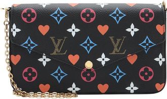 Louis Vuitton Black Limited Edition Monogram Canvas Game On Felicie Pochette (Authentic Pre-Loved)
