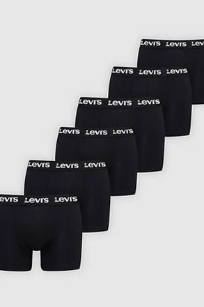 Levi's Boxer parigamba Levis con logo - Confezione da 6 - Uomo - S - Nero / Black