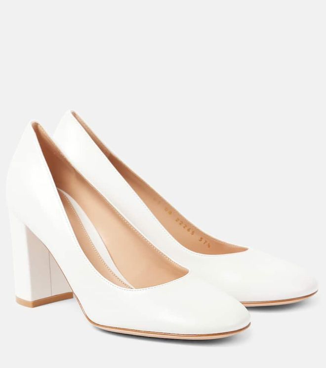 85 leather pumps