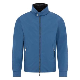 Moorer Light Jackets, male, Blue, Size: M Padded Jacket