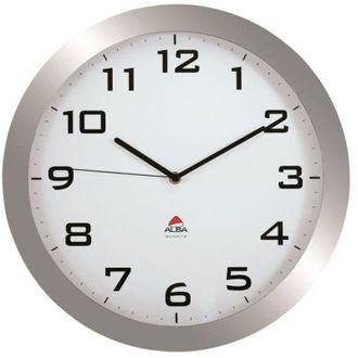 Alba Archivo 2000 Reloj De Pared Analgico Gris Con Lente Cristal 55x380mm