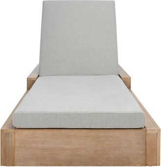 Safavieh Couture Lanai Wooden Chaise Lounge Chair