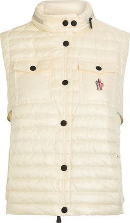 Moncler Gumiane Padded Shell Gilet - Natural - 4 (UK 16 / XL)