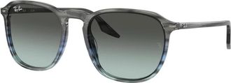 Ray-Ban Vierkante Zonnebril - Heren - Zonnebrillen - Grijs - 55 MM - Accessoires