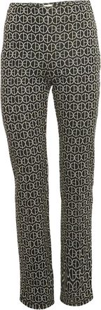Herm&egrave;s Pantaloni con logo jacquard - Nero