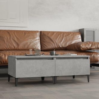 vidaXL Tavolini 2pz Grigio Cemento 50x46x35 Cm In Legno Multistrato - Vidaxl