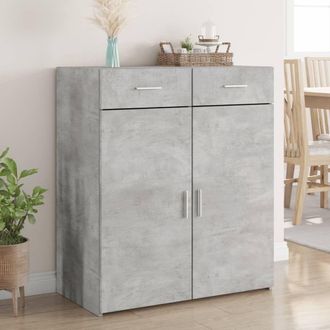 Berkfield Home Sideboard Concrete Grey 80x42.5x93 cm Engineered Wood