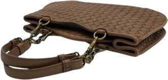 Bottega Veneta Pre-owned Vintage Leren Handtas - Dames - Vintage Handtas - Bruin - ONE Size - Leer - Vintage