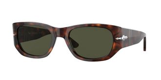 Persol Green Rectangular Unisex Sunglasses PO3307S 24/31 52
