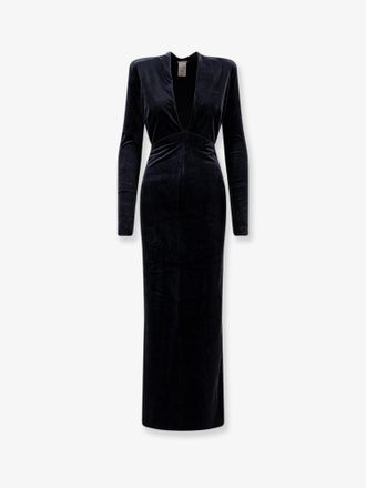 Amazuìn Lara velvet lonog dress - AMAZUÌN - gender_Woman