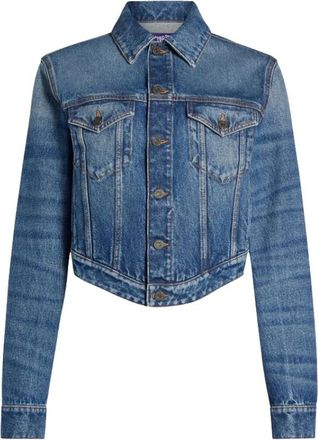 Jean Paul Gaultier Jassen, Dames, Blauw, S, Denim, Denim Jacket