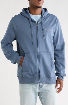 Billabong Air Embroidered Zip Hoodie in Bering Sea at Nordstrom Rack, Size Medium