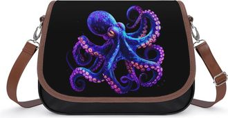 Generic Octopus Small Womens Crossbody Bags Shoulder Handbag with Adjustable Strap for Travel