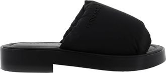 Ferragamo Ferragamo Delfino Padded Slide Sandals, Size 9