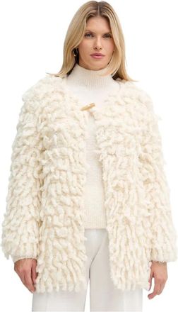 Forte_Forte Chunky Mohair Vest - Dames - Vesten - Beige - M - Wol - Truien & Vesten