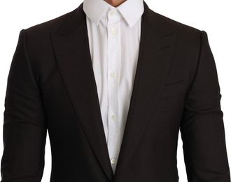 Dolce & Gabbana Brown Wool SICILIA Jacket Coat Mens Blazer