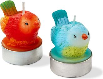 Tag Easter Spring Bright Bird Shaped Tealight Candle Set of 2 in Multicolored at Nordstrom
