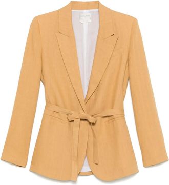 Forte_Forte Blazer con cintura - Giallo