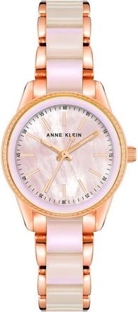 Anne Klein Classic Rose Gold-tone Dial Ladies Watch AK-3212IRRG