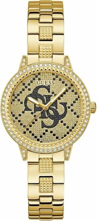 Guess G Lace Horloge - Dames - Accessoires - Geel - Maat: ONE Size