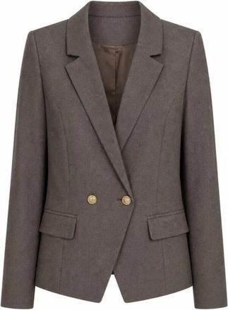 2-Biz Blazers - Dames - Blazers - Bruin - 2XL - Leer - Jassen