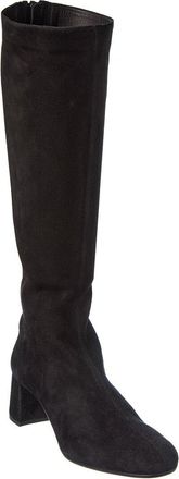 Aquazzura Saint Honore 50 Suede Knee-High Boot