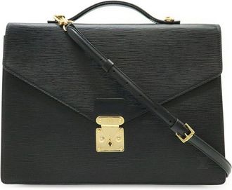 Louis Vuitton Black Epi Leather Business Bag (Authentic Pre-Loved)