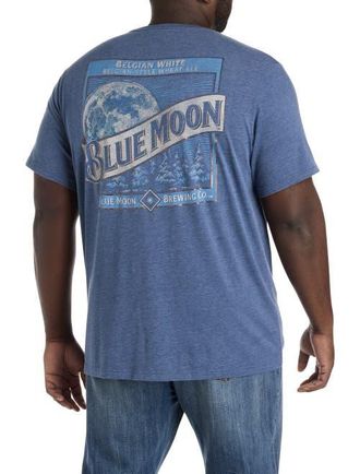 Lucky Brand Big & Tall Blue Moon Label Graphic Tee in Insignia Blue at Nordstrom, Size 3X Big