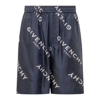 Givenchy Heren, Korte broeken, Blauw, Maat: M Zijde