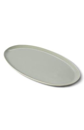 Fable Interiors The Oval Serving Platter in Beachgrass Green at Nordstrom