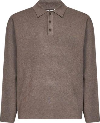 Hev&ograve; Polo Shirt - Heren - Polos - Bruin - XL - Polyester - Tops