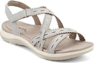 Earth Sanetra Ankle Strap Sandal in Light Grey at Nordstrom, Size 6.5