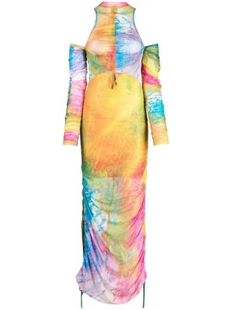 Alemais Irving mesh dress - Green
