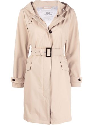 Woolrich Trenchcoat met ceintuur - Beige