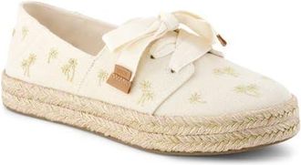 Toms Carolina Lace-Up Espadrille in Natural at Nordstrom, Size 9.5