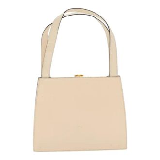 Celine Pre-owned Vintage Handtas - Dames - Vintage Handtas - Beige - ONE Size - Leer - Vintage