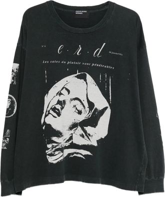 Enfants Riches Deprimes T-shirt a maniche lunghe con stampa - Nero