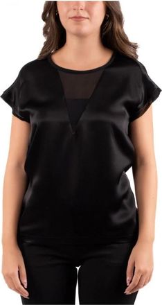 Pinko Damesblouse in trendy stijl - Dames - Blouses - Zwart - S - Polyester - Overhemden