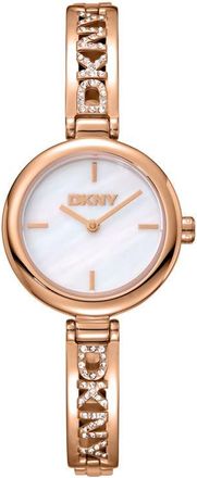 DKNY L 115-2 Bracelet Watch in White/rose Gold at Nordstrom