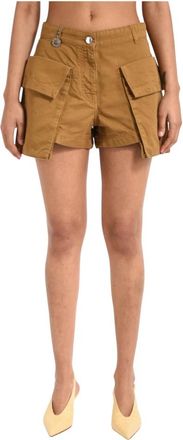 Pinko Casual Shorts - Dames - Bermuda - Bruin - M - Katoen - Korte Broeken
