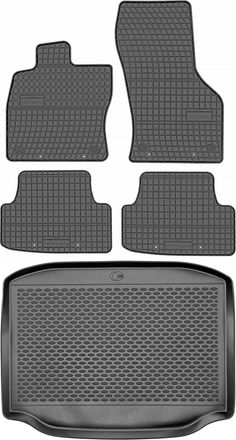 OEM Juego De Alfombrillas De Goma Para Coche Y Maletero Para Seat Le&oacute;n Iii Hatchback (2012-2019)