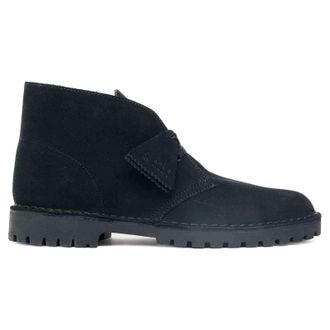 Clarks Desert Rock Suede Mens Ankle Boots - Black - Size:UK 10