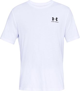 Under Armour Heren Sportstyle T-shirt met korte mouwen (Wit, Zwart)